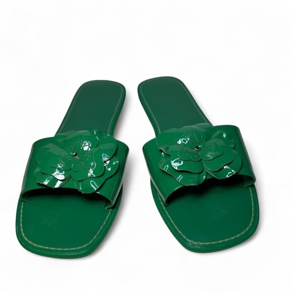 KATE SPADE Santana Slide Sandal, Green Bean, Size 7, NWOB - Picture 2 of 13